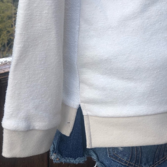 Cream and white Side zip top! - Picture 3 of 5